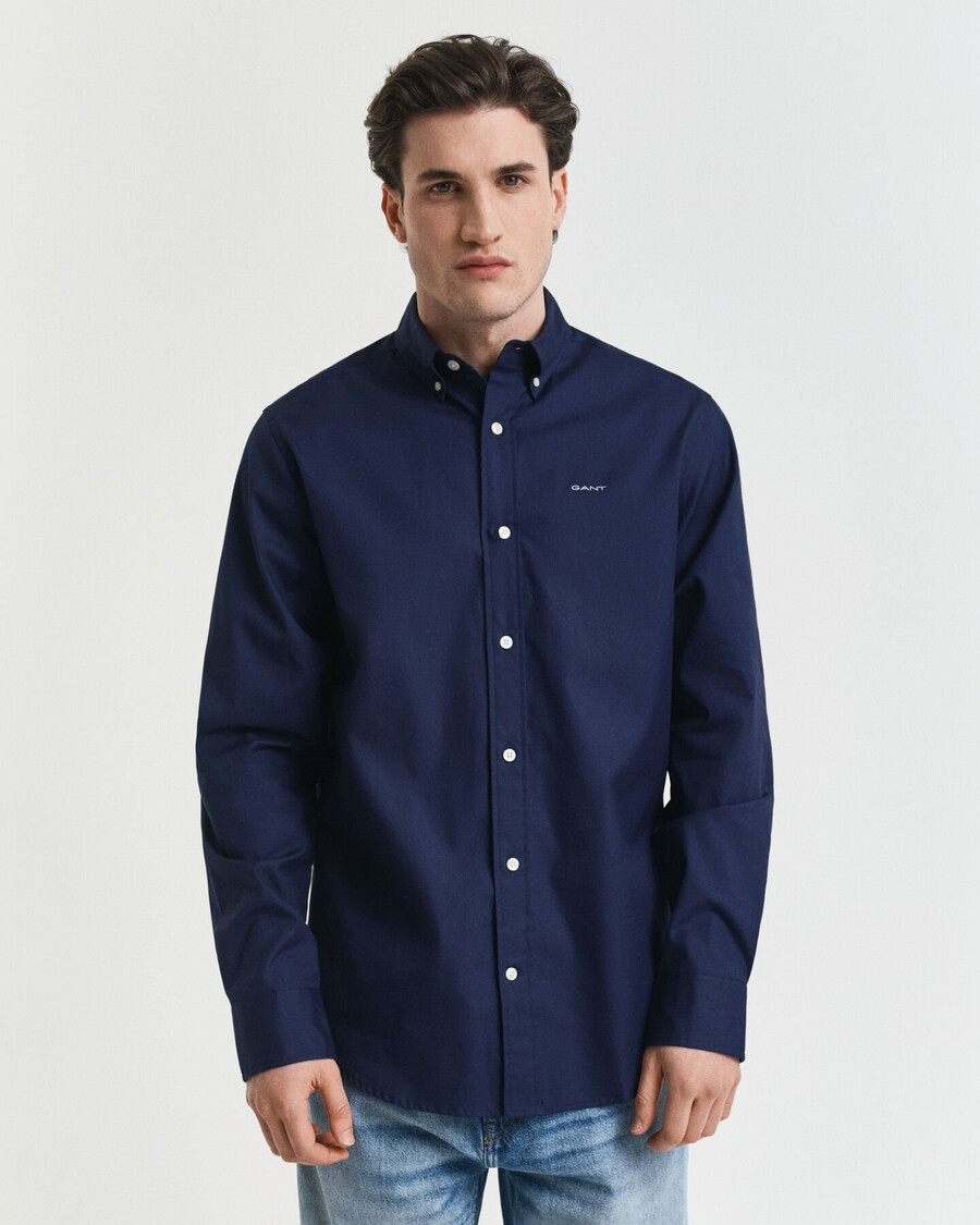 regular fit pinpoint oxford shirt - marine