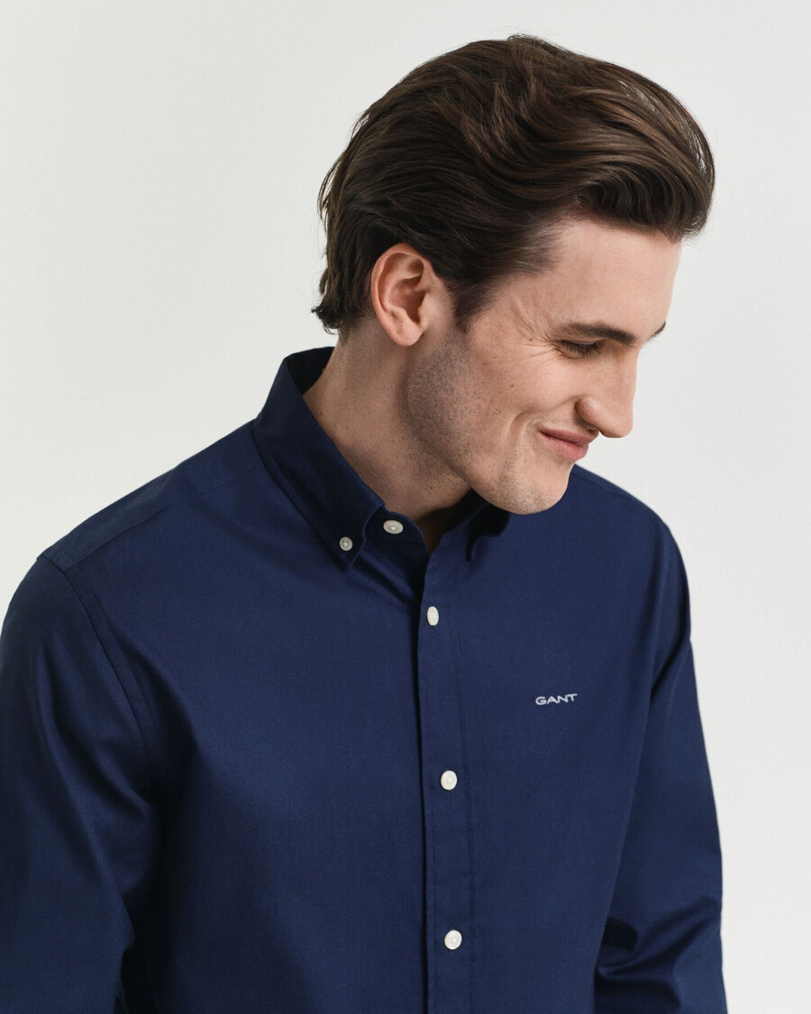 regular fit pinpoint oxford shirt - marine