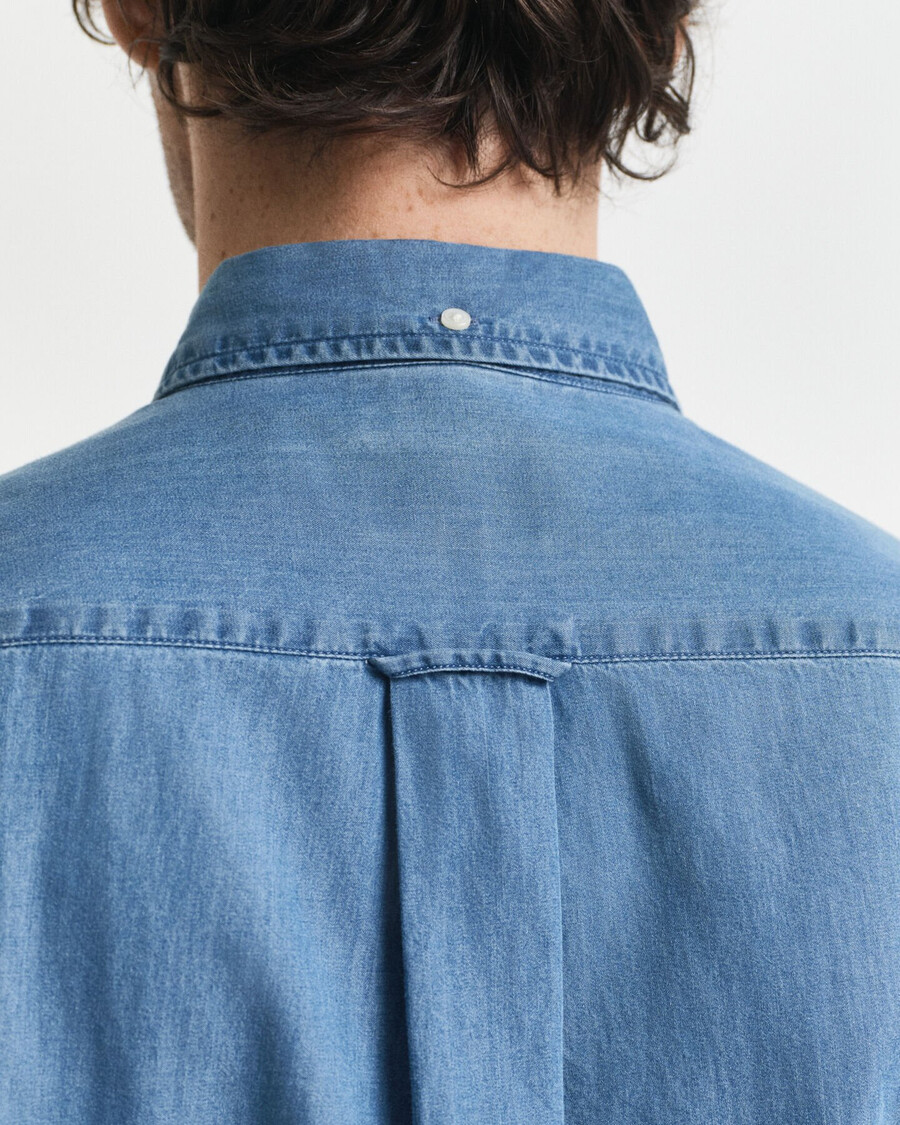 regular fit indigo shirt - semi light blue