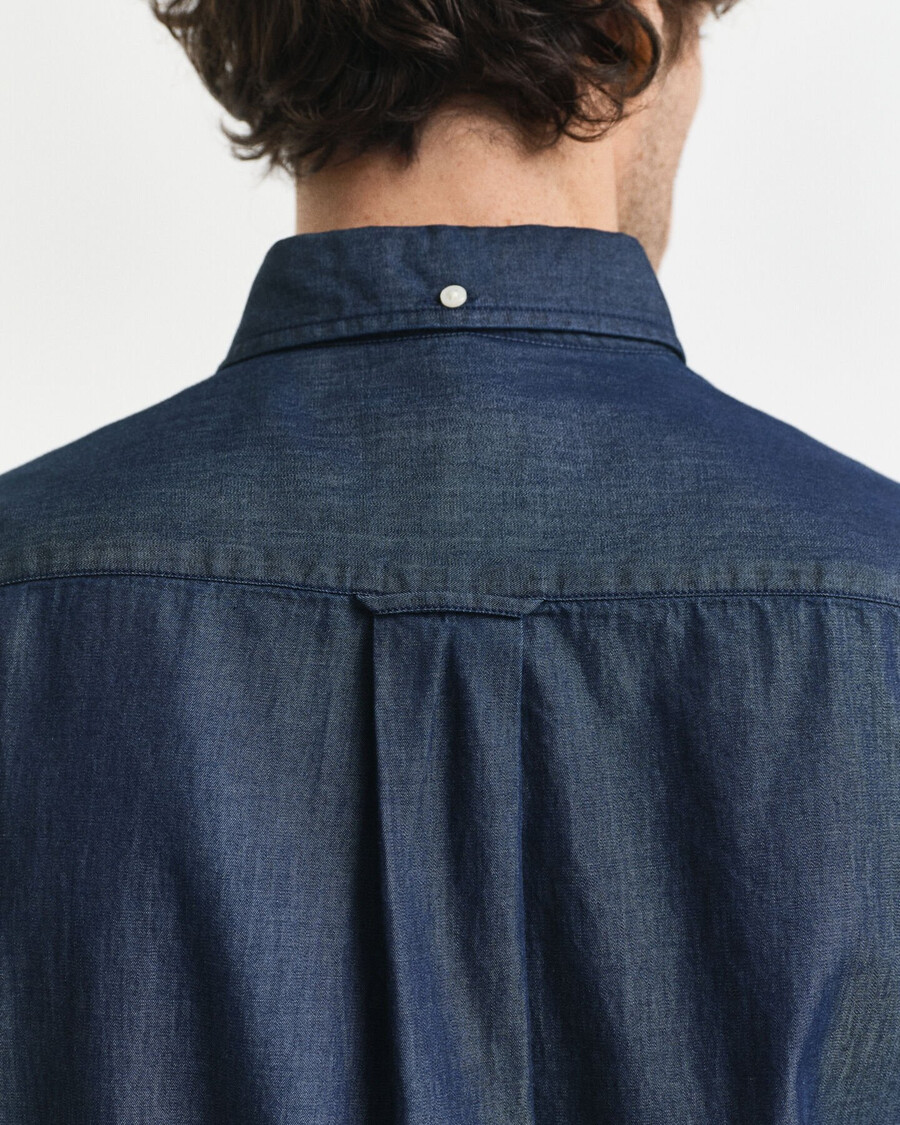 regular fit indigo shirt - dark indigo