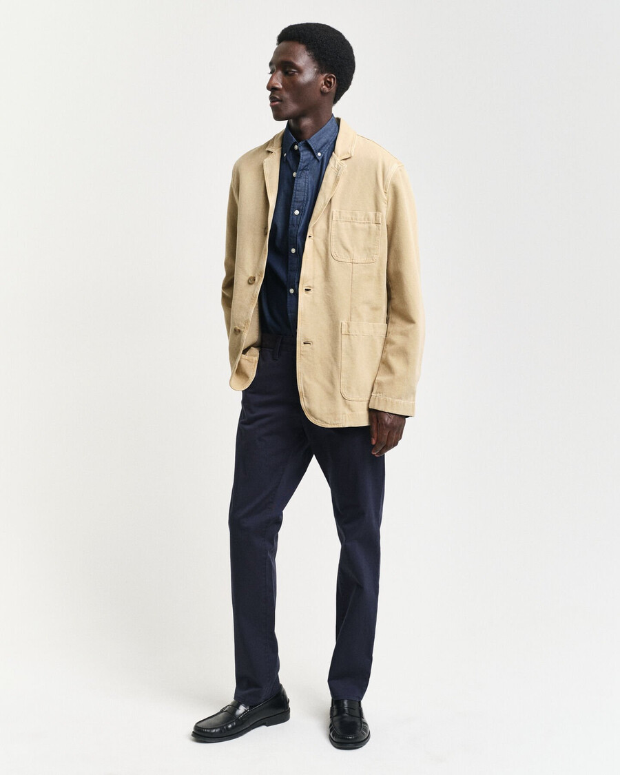 slim fit indigo shirt - dark indigo
