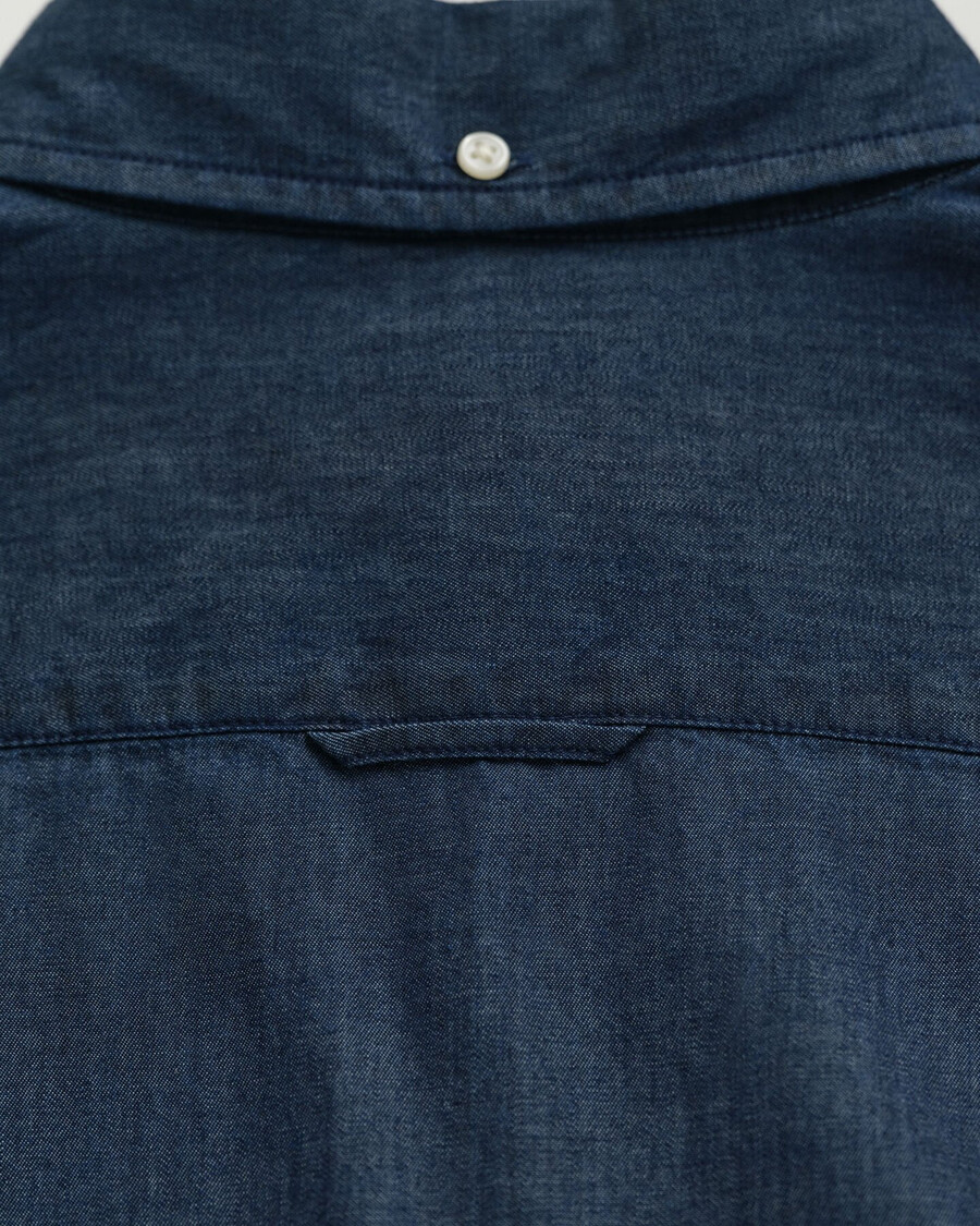 slim fit indigo shirt - dark indigo