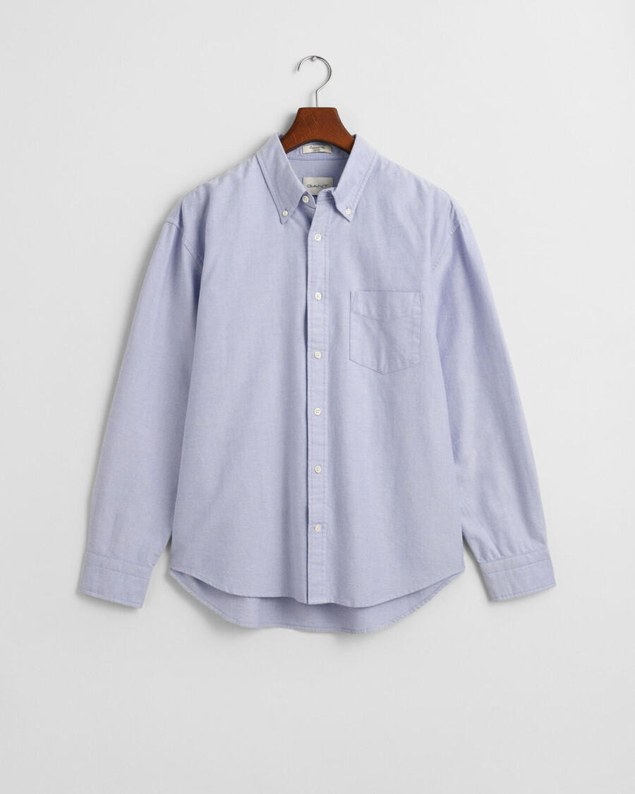relaxed fit heritage oxford shirt - myosotis blue