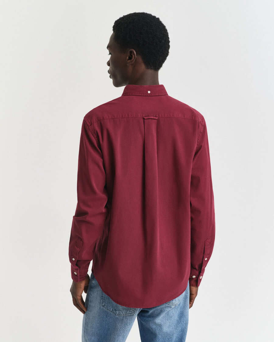 regular fit twill shirt - plumped red