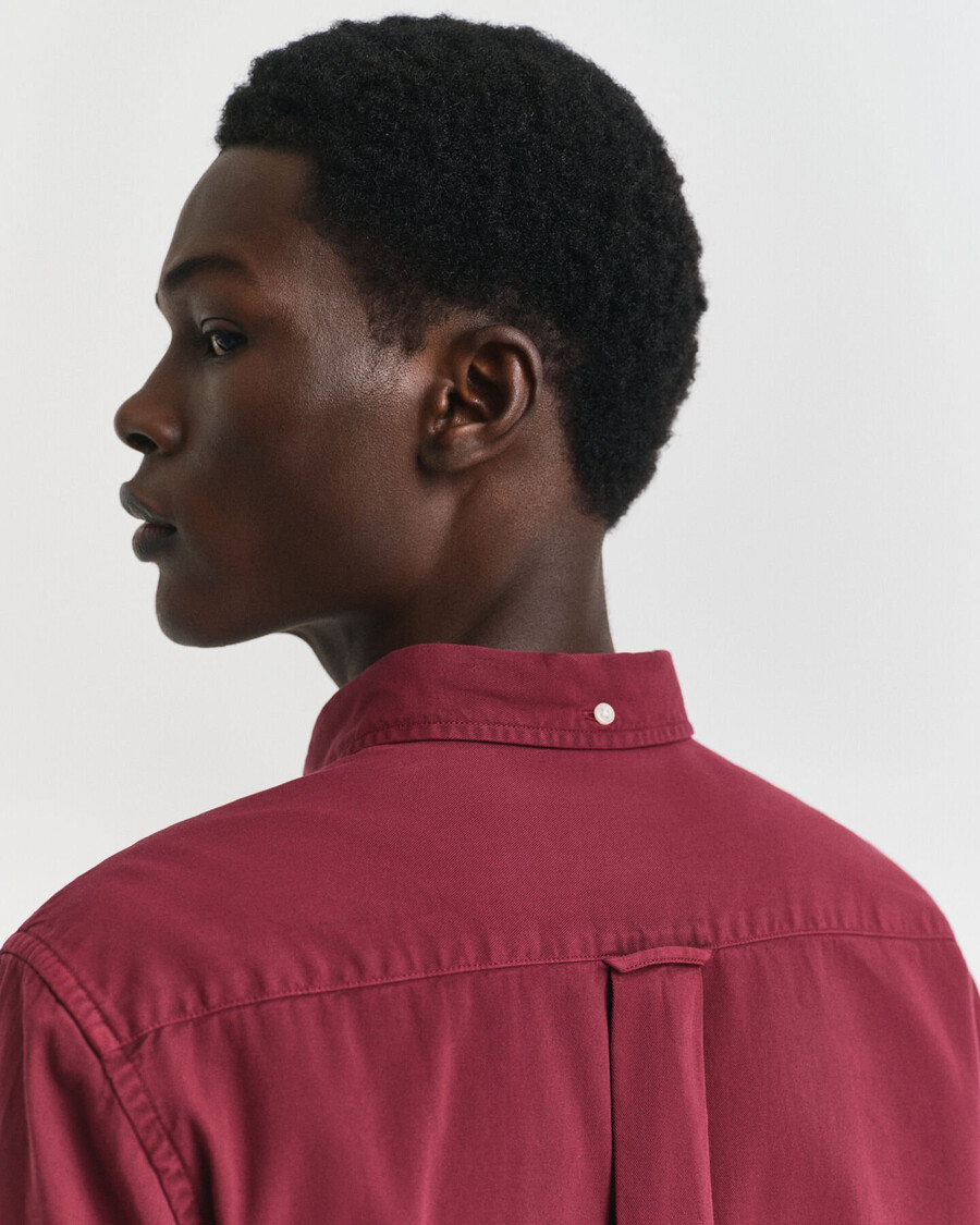 regular fit twill shirt - plumped red