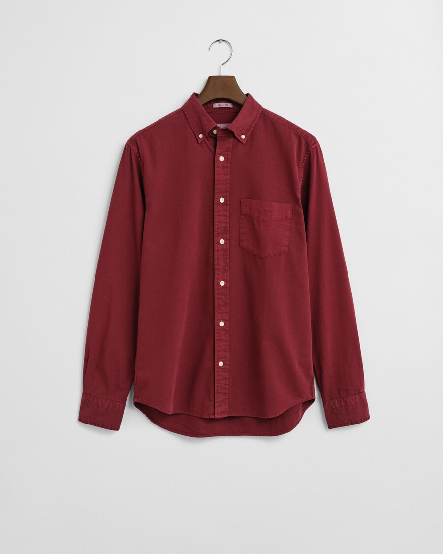 regular fit twill shirt - plumped red