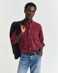 regular fit twill shirt - plumped red