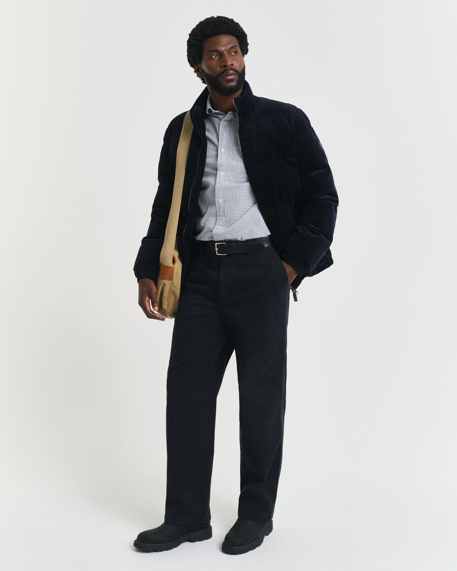 regular fit micro checked classic poplin shirt - forest green