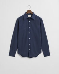 regular fit micro print shirt - classic blue