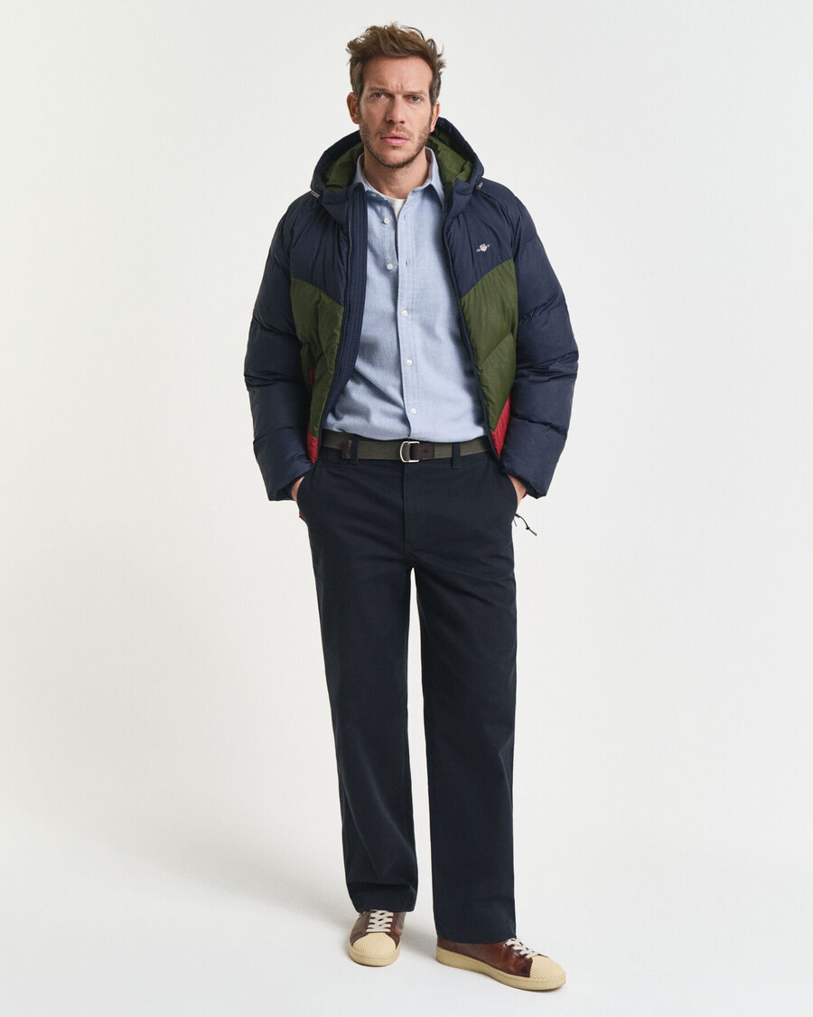regular fit melange flannel shirt - light blue melange