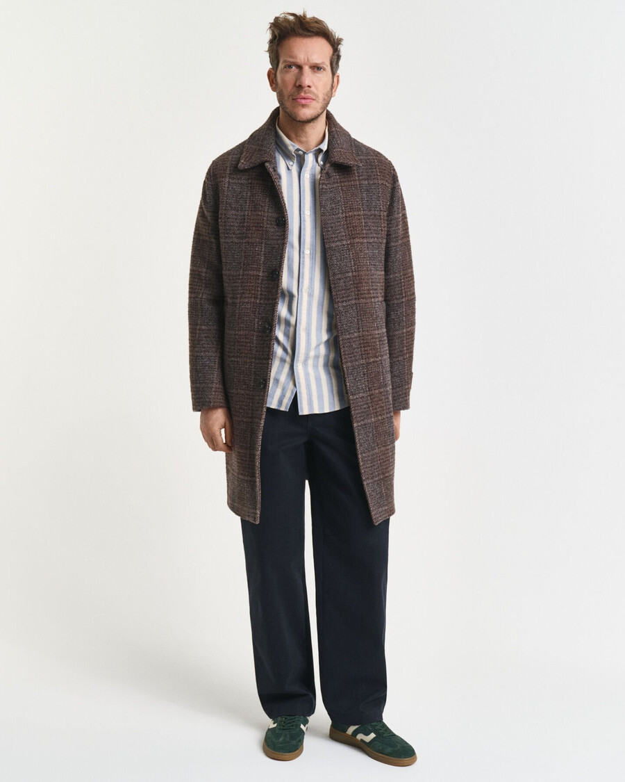 relaxed fit striped heritage oxford shirt - blue water