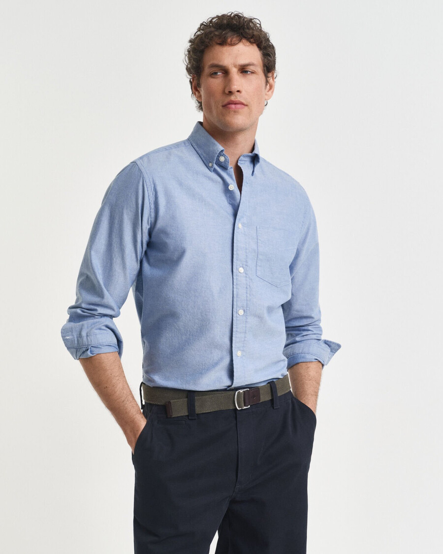 regular fit archive oxford shirt - blue water