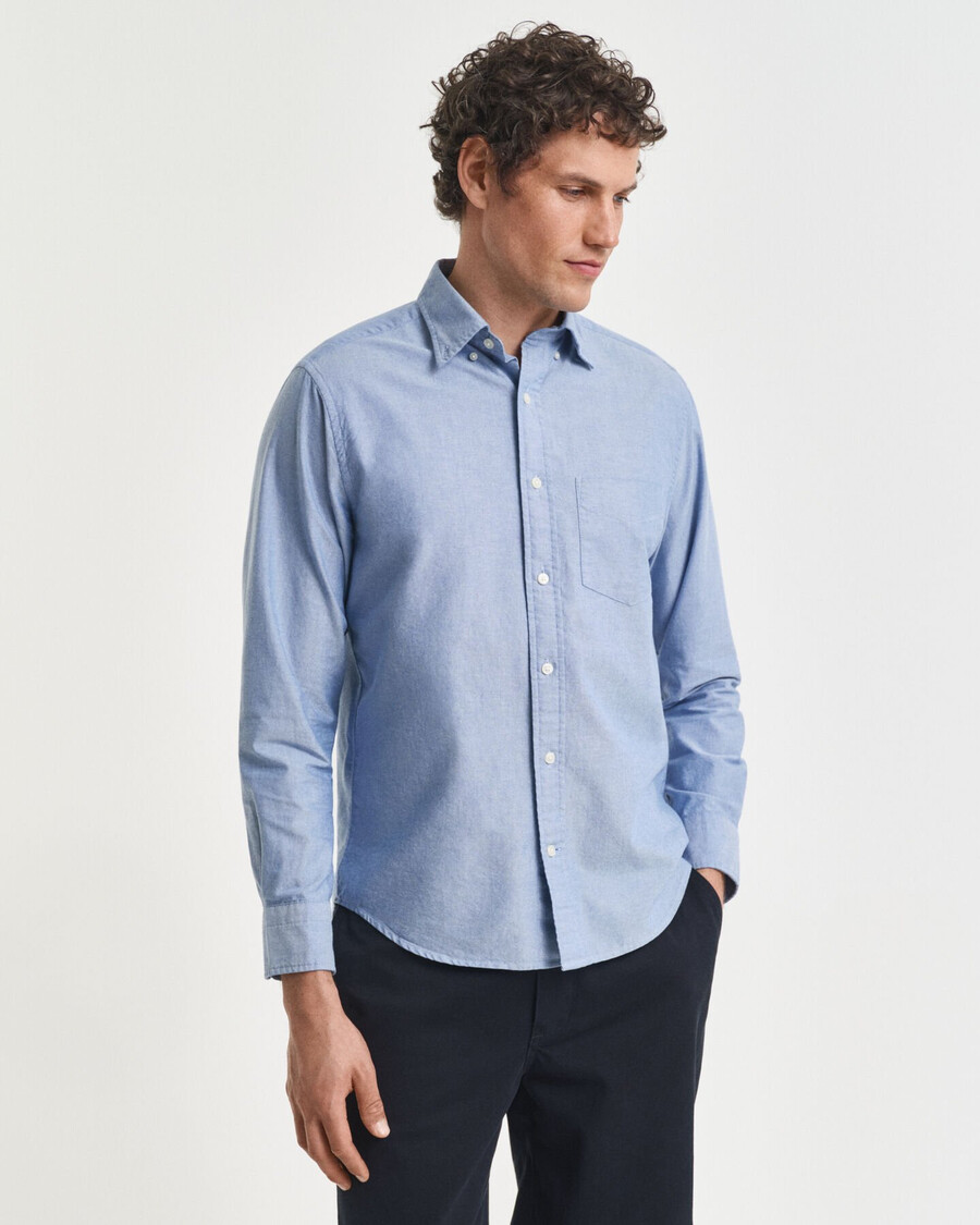 regular fit archive oxford shirt - blue water