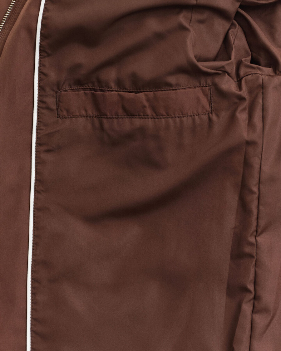 quilted windcheater - mahogany brown