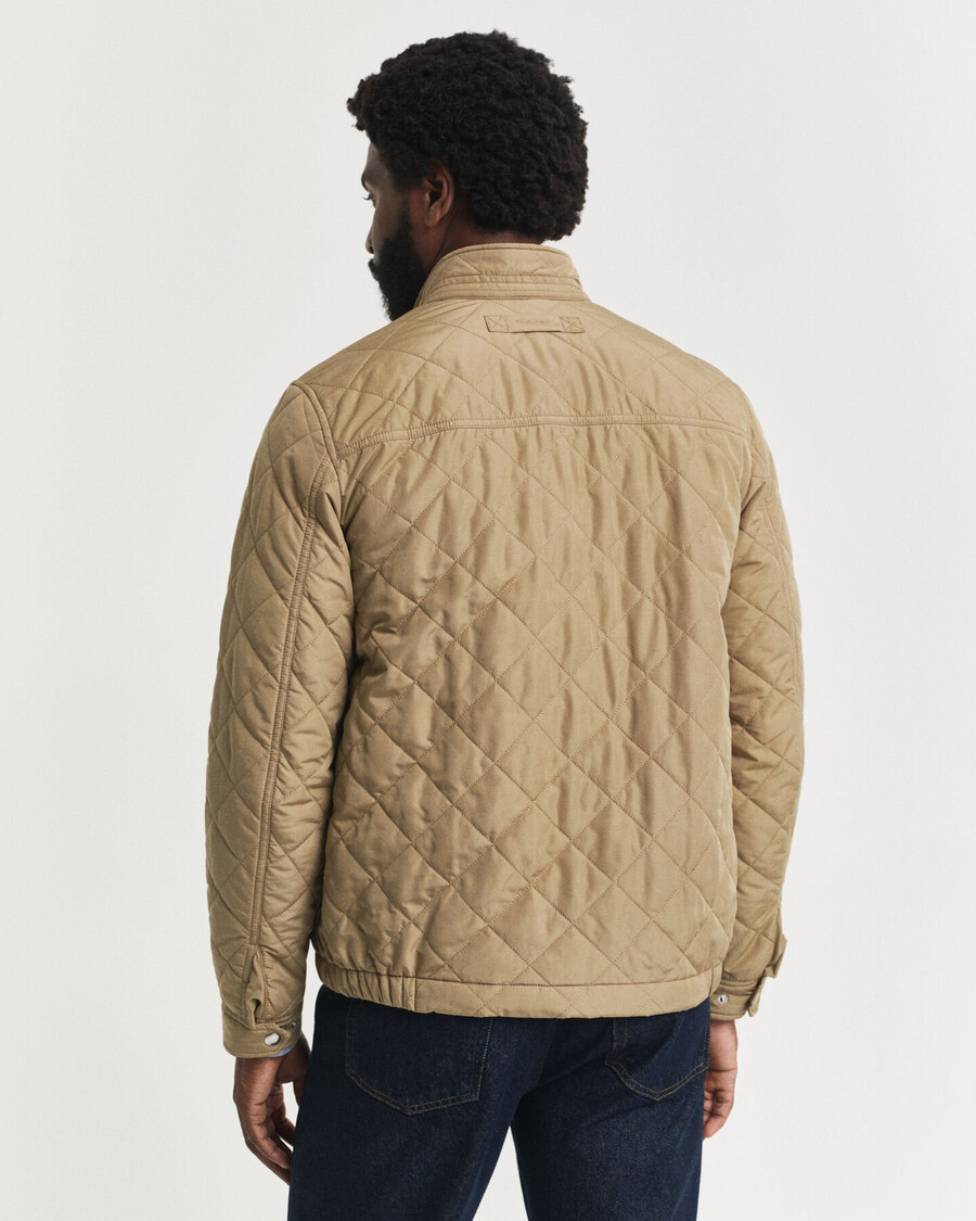 quilted windcheater - light taupe