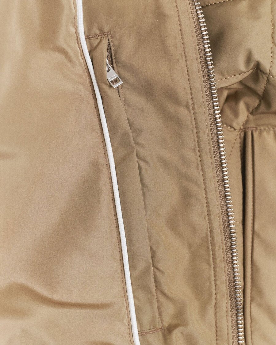 quilted windcheater - light taupe