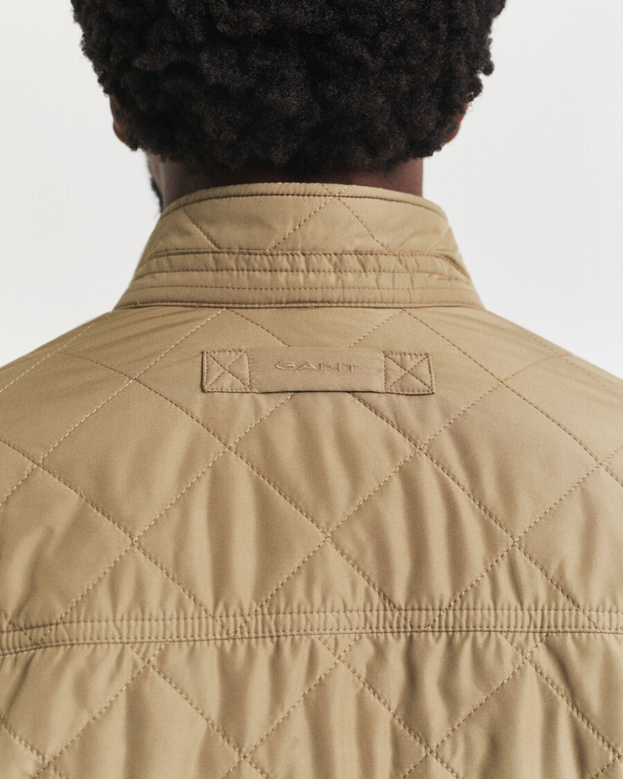 quilted windcheater - light taupe
