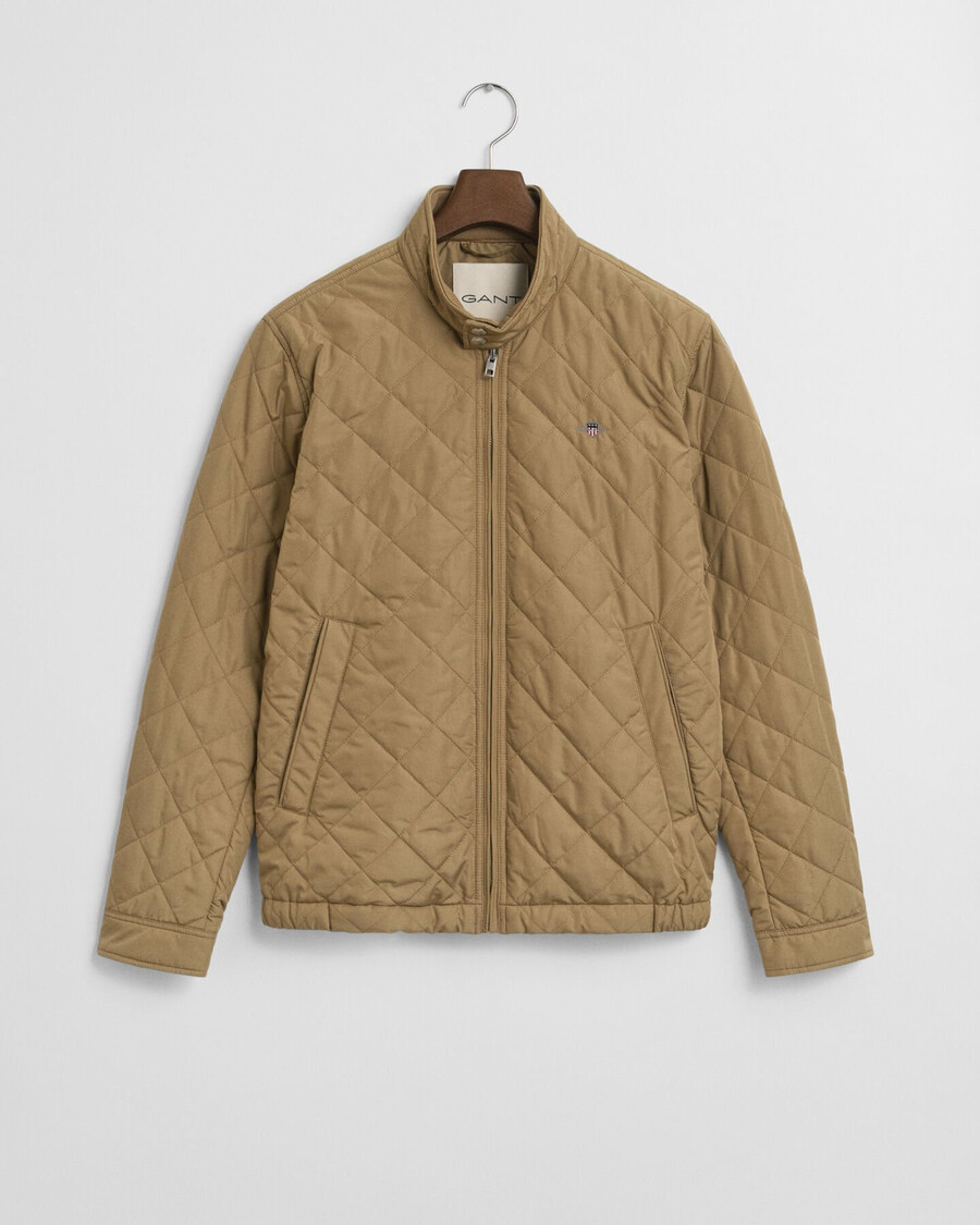quilted windcheater - light taupe