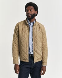 quilted windcheater - light taupe