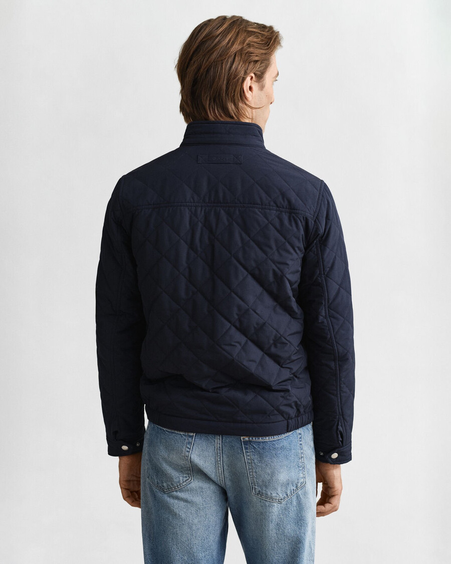 quilted windcheater - evening blue