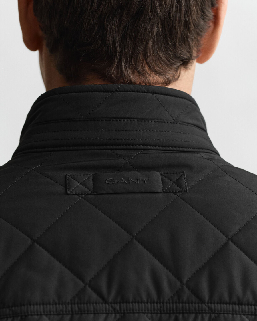 quilted windcheater - black
