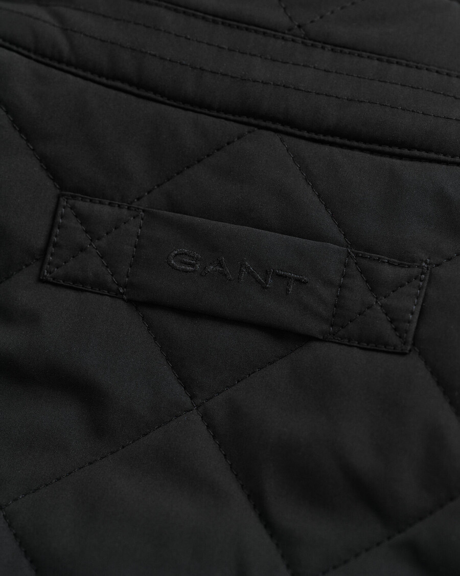 quilted windcheater - black