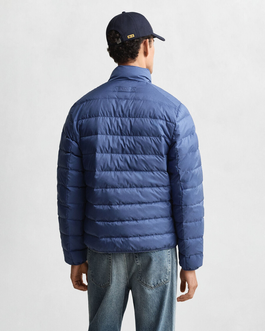 light down jacket - vintage blue