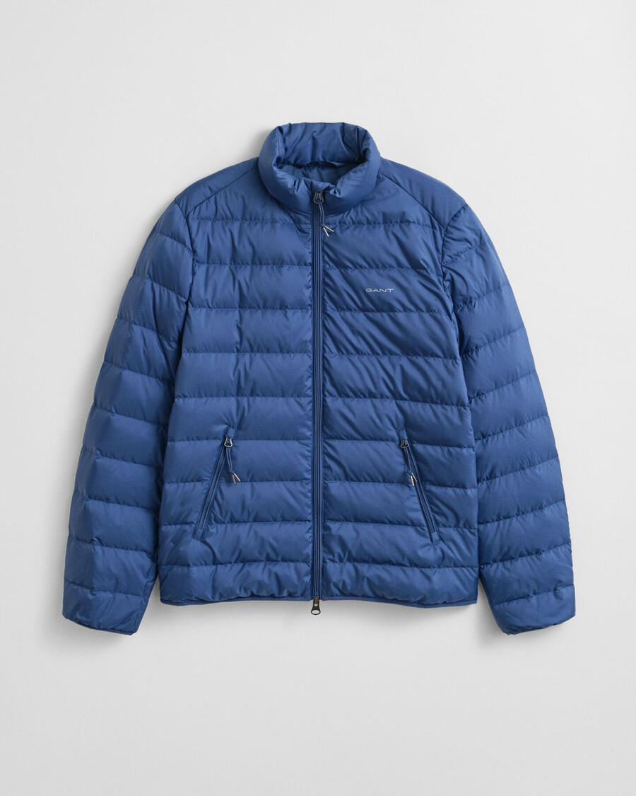 light down jacket - vintage blue
