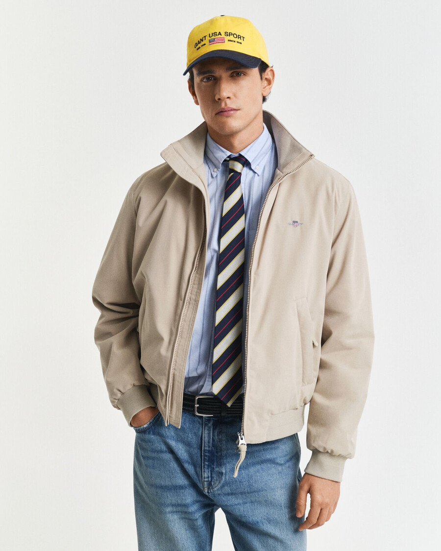 padded hampshire jacket - concrete beige