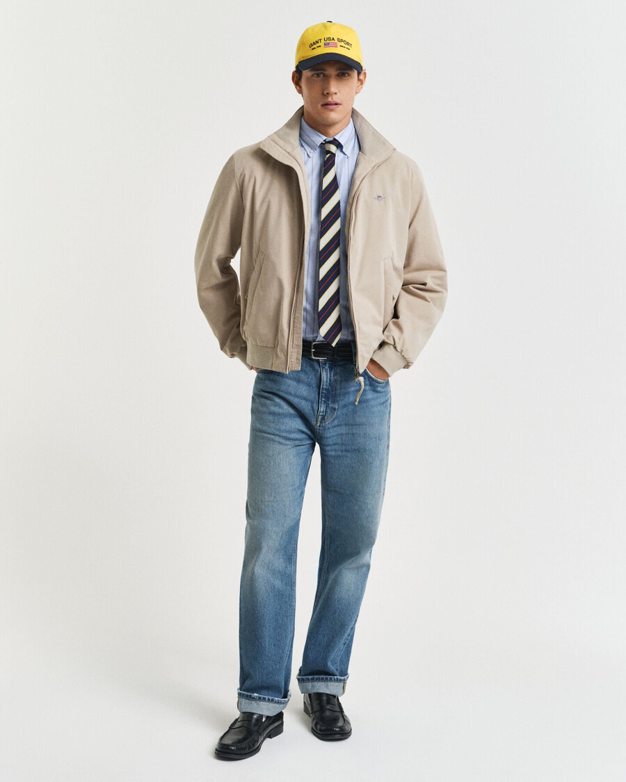 padded hampshire jacket - concrete beige