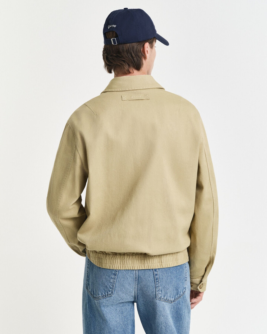 cotton twill jacket - woody beige