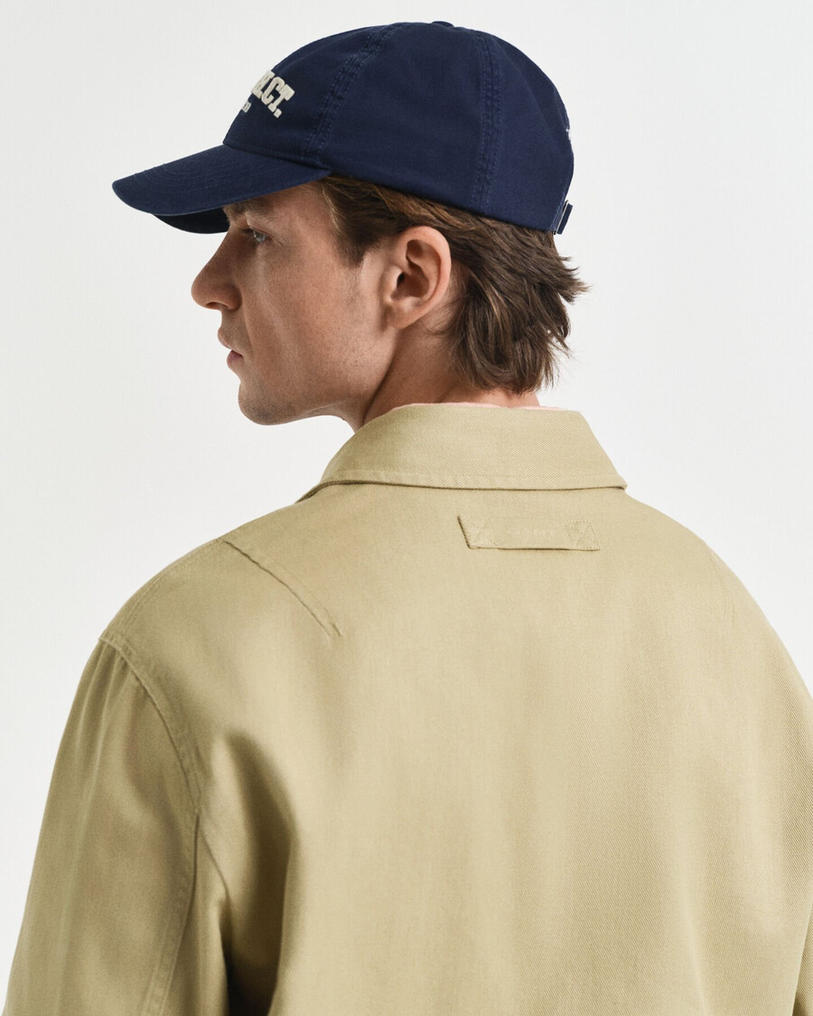 cotton twill jacket - woody beige