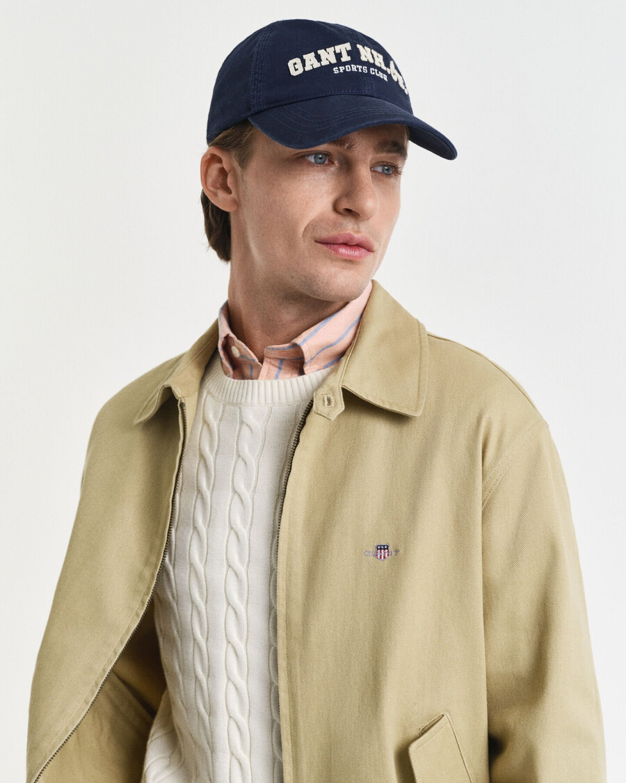 cotton twill jacket - woody beige