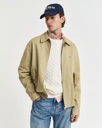 cotton twill jacket - woody beige
