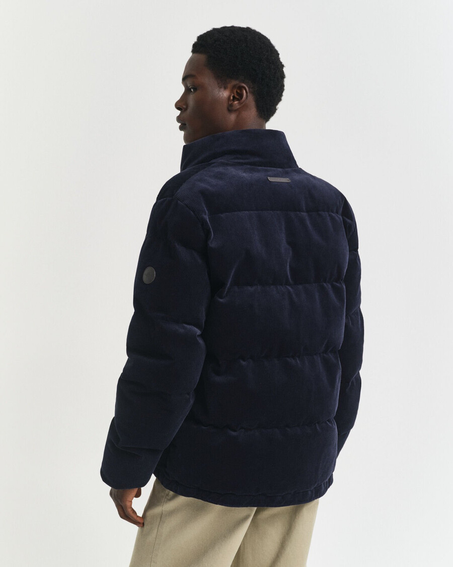 corduroy puffer jacket - evening blue