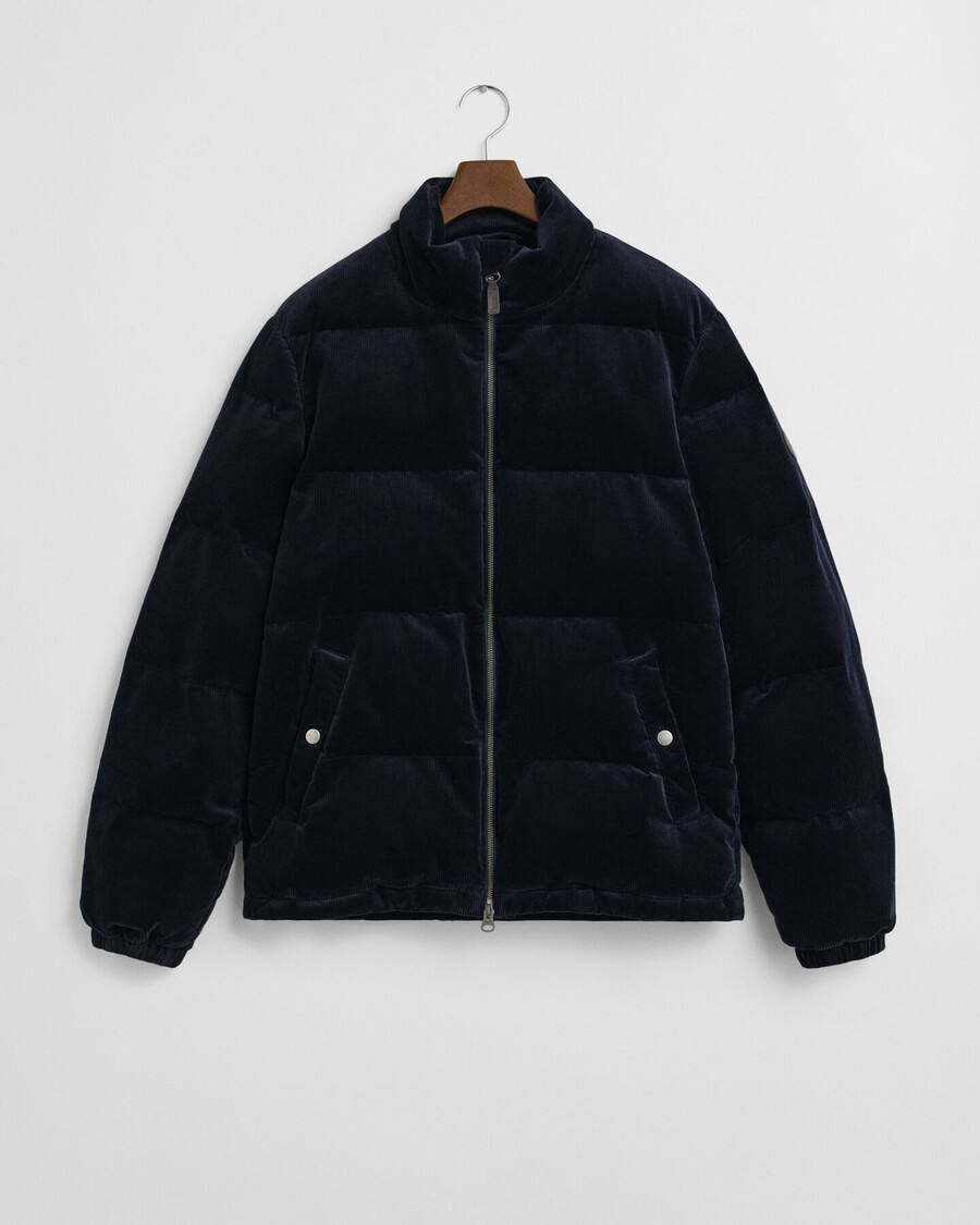 corduroy puffer jacket - evening blue