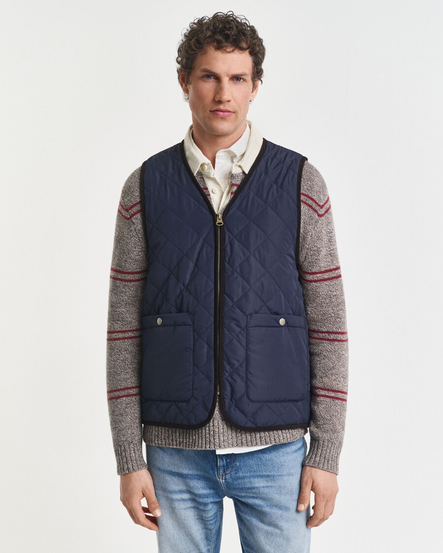 double decker jacket - evening blue