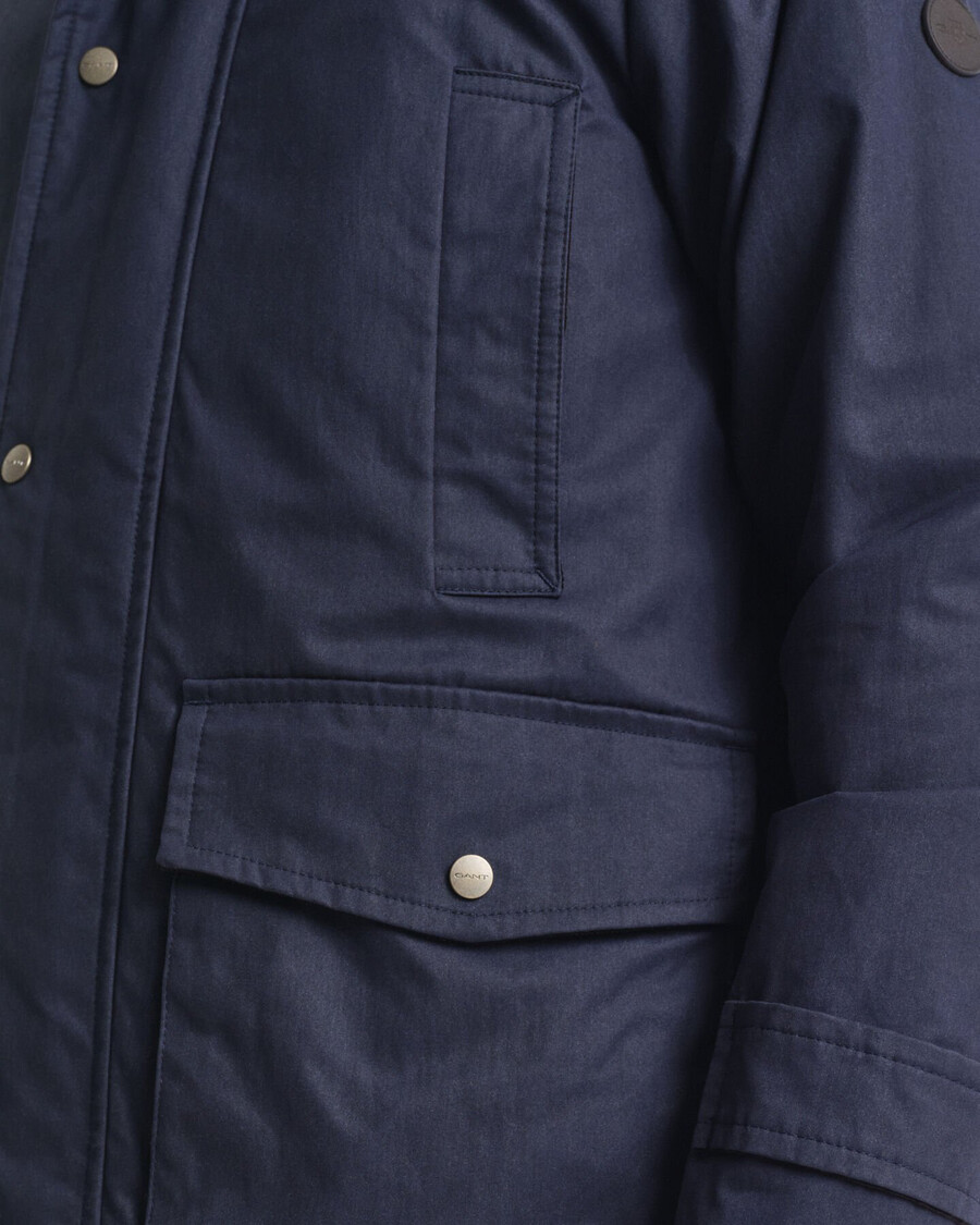 double decker jacket - evening blue