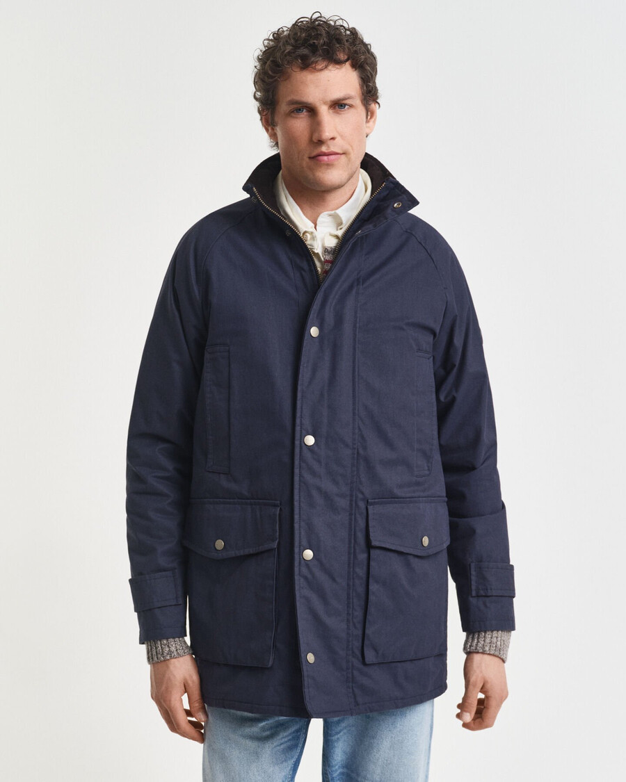 double decker jacket - evening blue