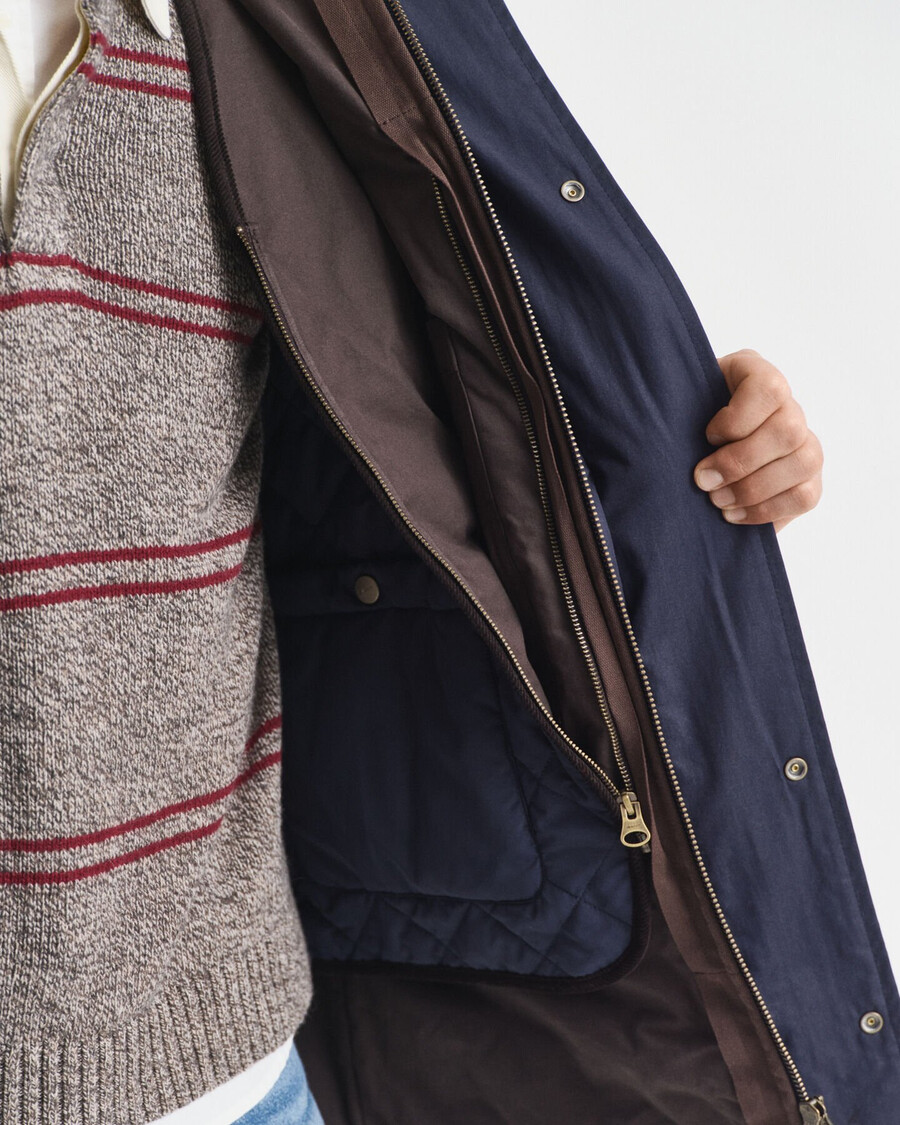 double decker jacket - evening blue