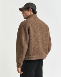 wool harrington jacket - warm khaki