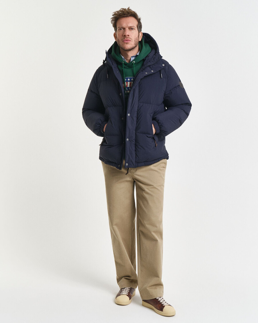 down puffer jacket - evening blue