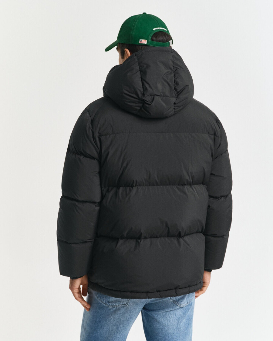 down puffer jacket - black