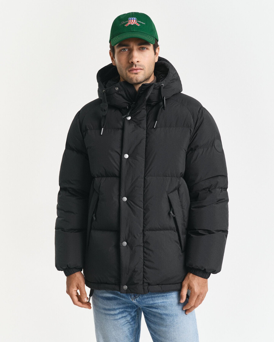 down puffer jacket - black