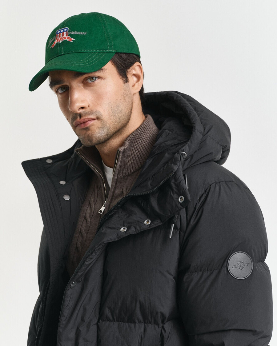 down puffer jacket - black