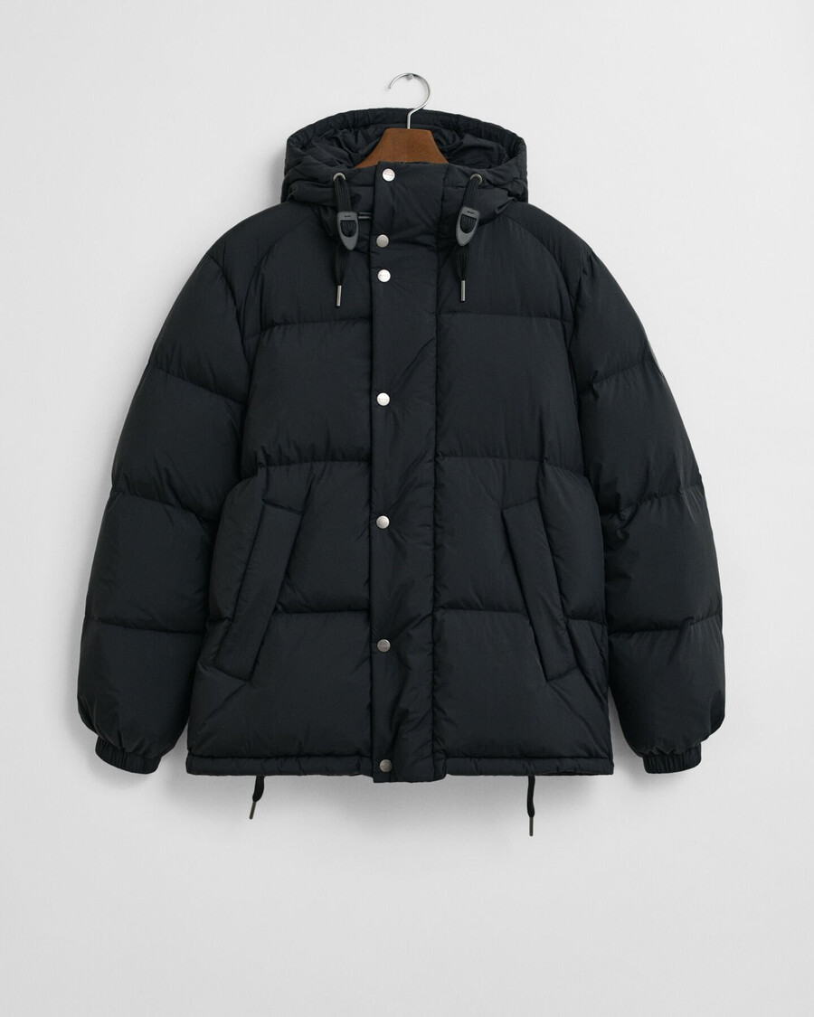 down puffer jacket - black