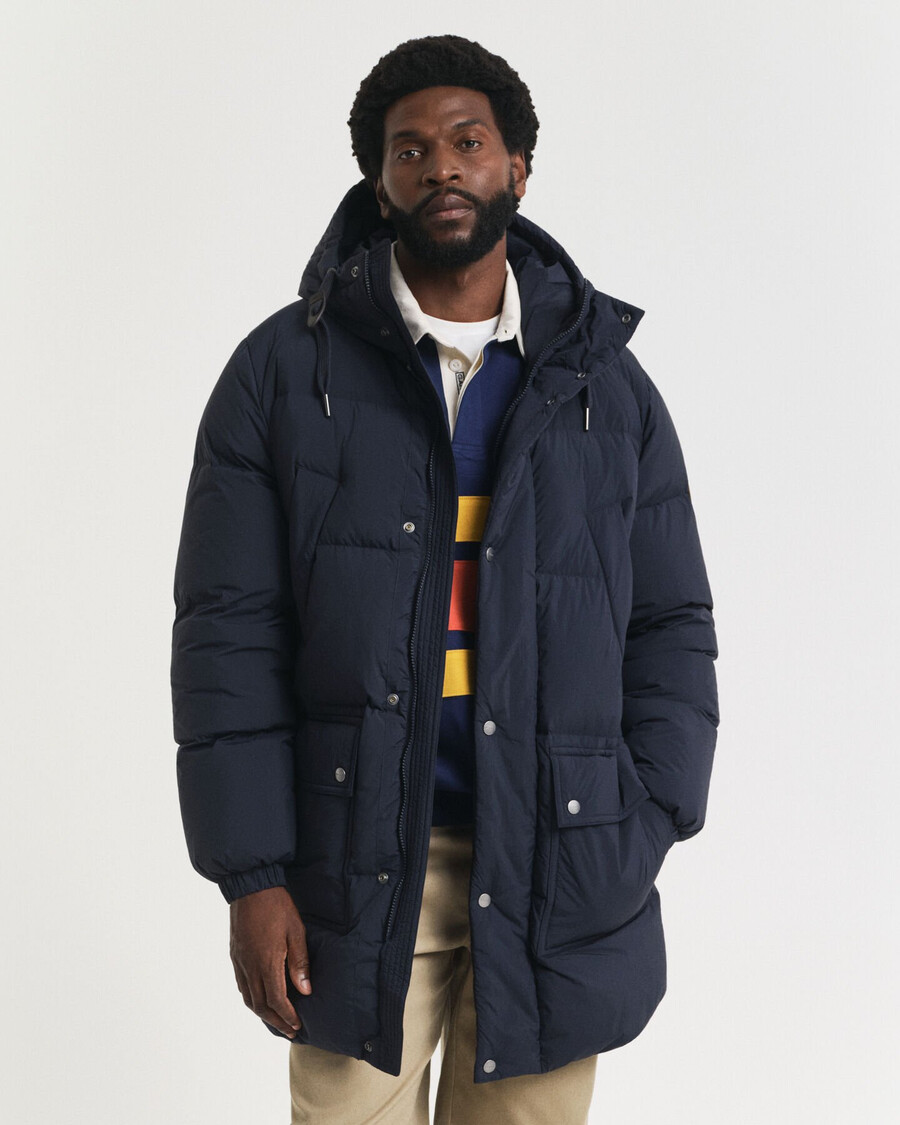 down puffer parka - evening blue