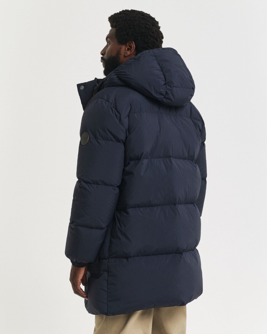 down puffer parka - evening blue