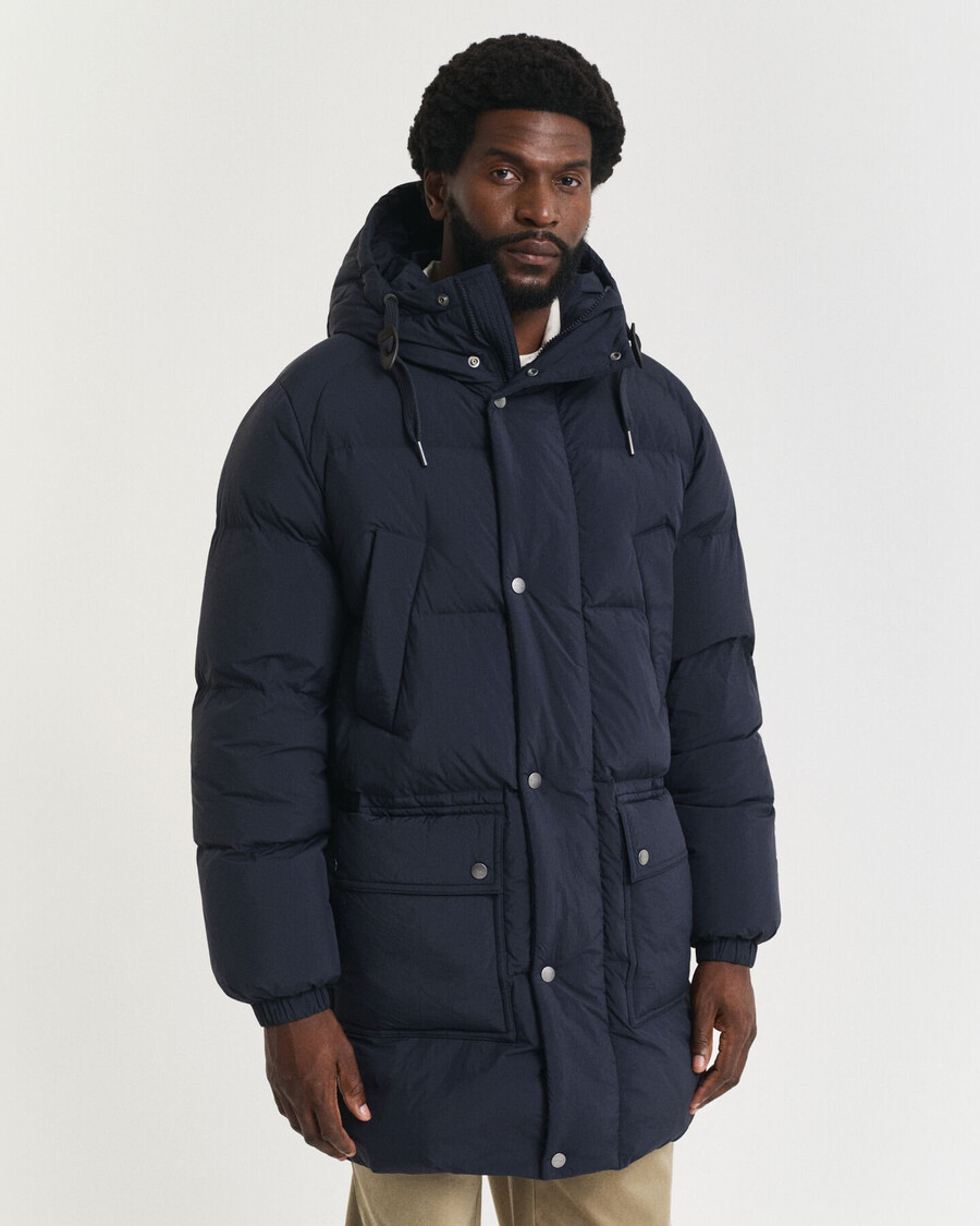 down puffer parka - evening blue