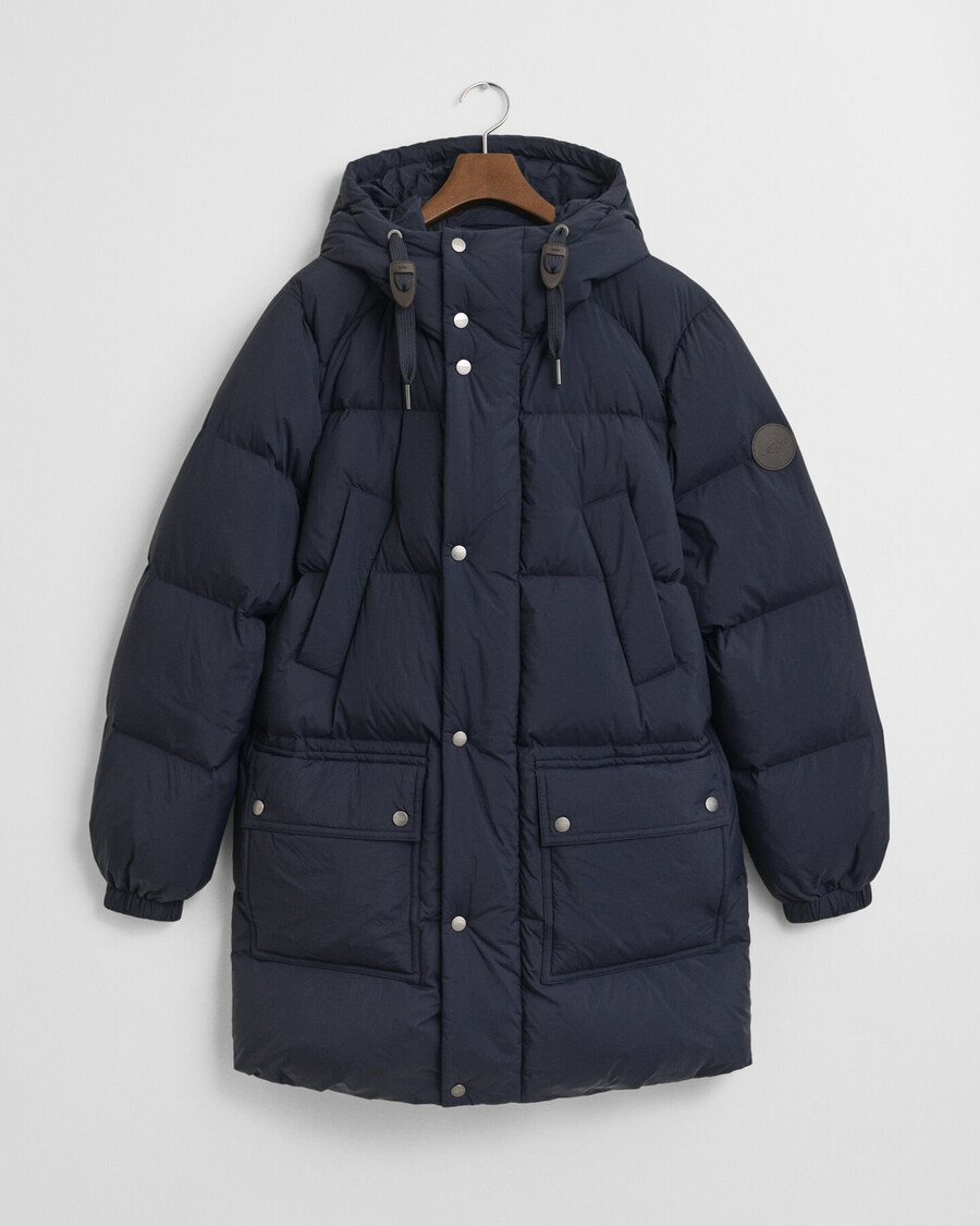 down puffer parka - evening blue